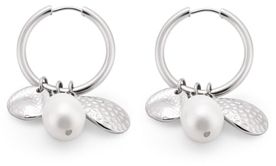 Fashion steel earrings with pendants 2 in 1 VAAJDE201465S