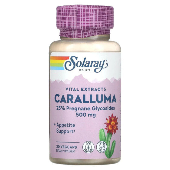 Витаминный комплекс для похудения SOLARAY Caralluma, 500 мг, 30 капсул