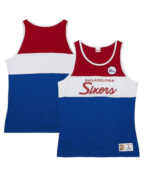 Men's Royal Philadelphia 76ers Special Script Tank Top