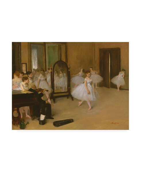 Edgar Dega The Dancing Class Canvas Art - 15.5" x 21"