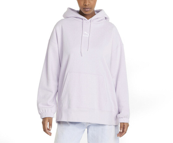 Свитшот женский PUMA Classics Oversized Hoodie 66% хлопок, 34% полиэстер - фиолетовый