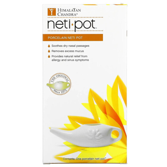 Проточка для носа "Порцеляновая Neti Pot" 1 шт. от гриппа и простуды Himalayan Chandra
