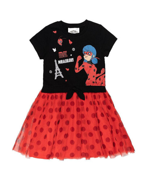 Girls Ladybug Rena Rouge Tulle Dress to