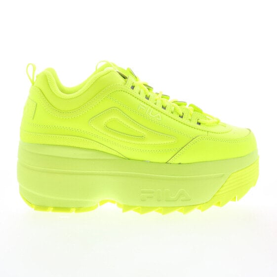 Fila Disruptor II Wedge 5FM00704-700 Womens Yellow Lifestyle Sneakers Shoes