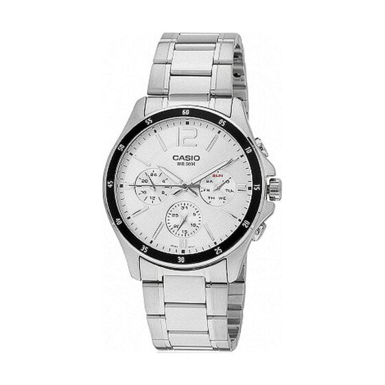 Men's Watch Casio COLLECTION White Grey Silver (Ø 35 mm) (Ø 43,5 mm)