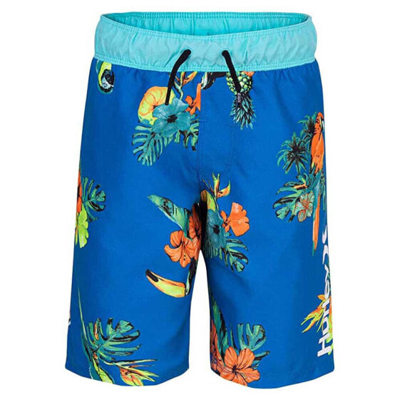 HURLEY Parrot Floral Pull On 985398 Kids Swimming Shorts