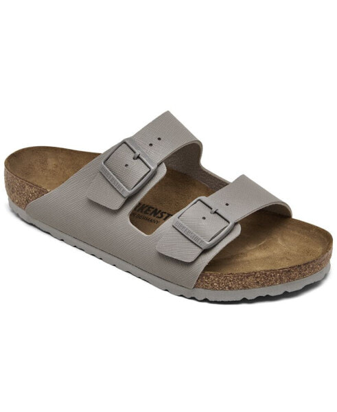 Men's Arizona Birko-Flor Saffiano Adjustable Slide Sandals from Finish Line