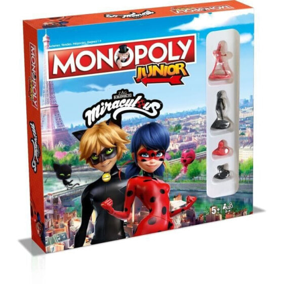 MONOPOLY JUNIOR - Miraculous Ladybug - Brettspiel - Englische Version