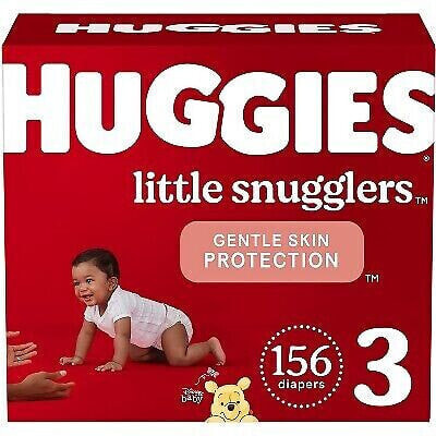 Huggies Little Snugglers Diapers - Size 3 - 156ct