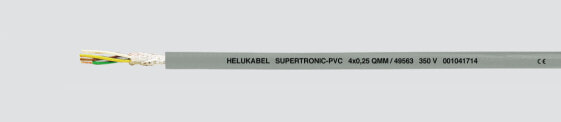 Helukabel HELU SUPERTRONIC-PVC - High voltage cable - Grey - Polyurethane (PUR) - Polyvinyl chloride (PVC) - Tinned copper - 0.14 mm²