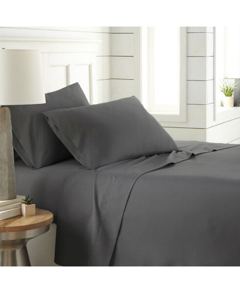 Chic Solids Ultra Soft 4-Piece Bed Sheet Sets, Queen