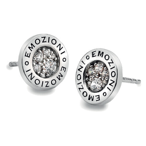 Silver earrings Hot Diamonds Emozioni Pianeta Clear DE402
