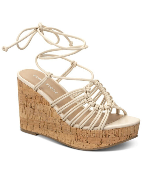 Women's Tillyy Strappy Lace Up Wedge Sandals, Created for Macy's