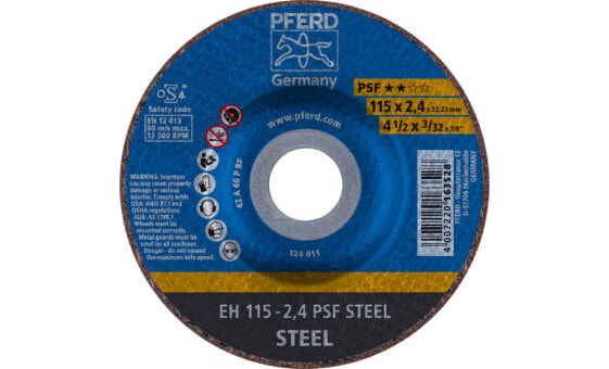 PFERD EH 115-2,4 PSF STEEL аксессуар для угловых шлифмашин