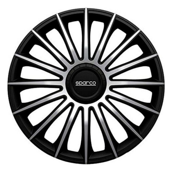 Hubcap Sparco Torino CS5 Black Silver 15" (4 uds)