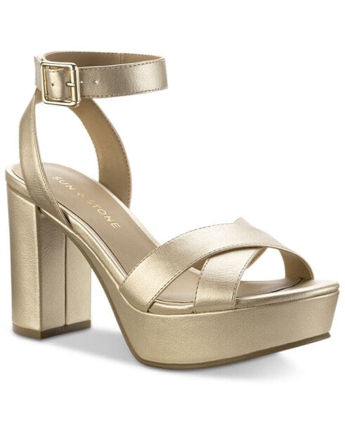 Women's Lillah Block Heel Platform Dress Sandals, Created for Macy's