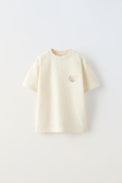 Embroidered seaweed t-shirt