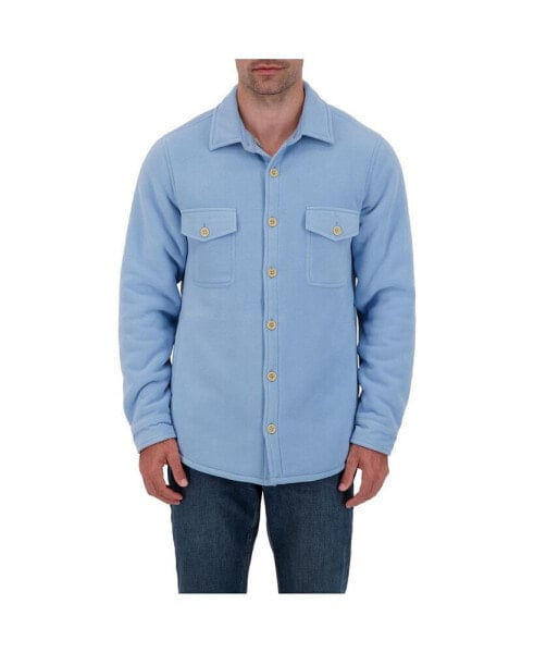 Men's Jax Long Sleeve Solid Shirt Jacket