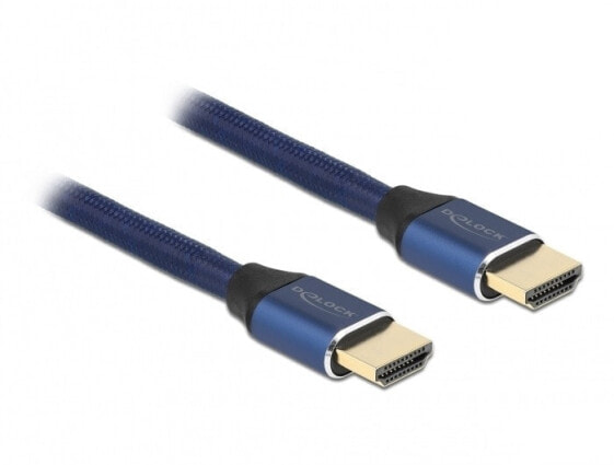 Delock 85446 - 1 m - HDMI Type A (Standard) - HDMI Type A (Standard) - 3D - 48 Gbit/s - Blue
