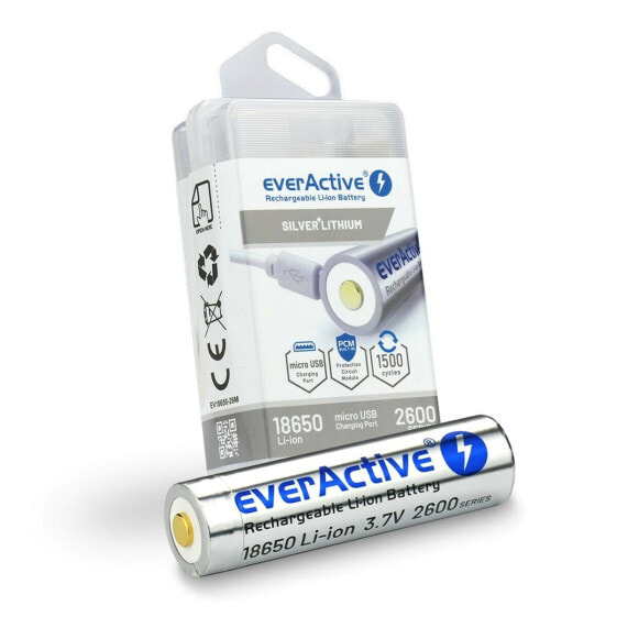 Аккумуляторные батарейки EverActive EV18650-26M 3,7 V