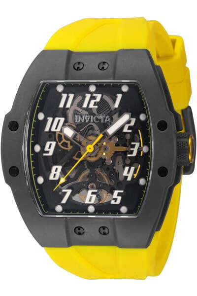 Invicta Men's 44401 JM Correa Automatic 3 Hand Black Transparent Dial Watch