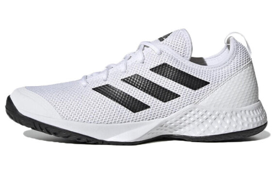 Кроссовки для тенниса Adidas Courtflash Para 低帮 耐磨 белого цвета GW2518