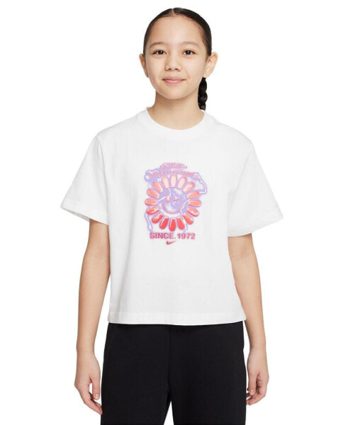 Sportswear Girls Cotton Boxy T-shirt