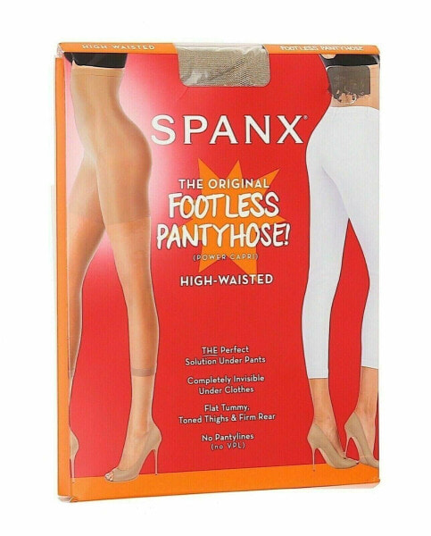 Колготки Spanx Womens 248845 Footless Higher Power Shaping Capri Pantyhose Nude Size G