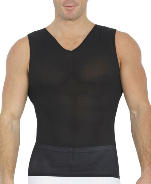 Men's Power Mesh Compression Sleeveless V-Neck Shirt