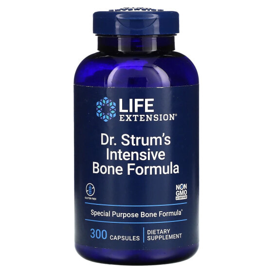 Life Extension, Доктор Strum's Intensive Bone Formula, средство для здоровья костей, 300 капсул