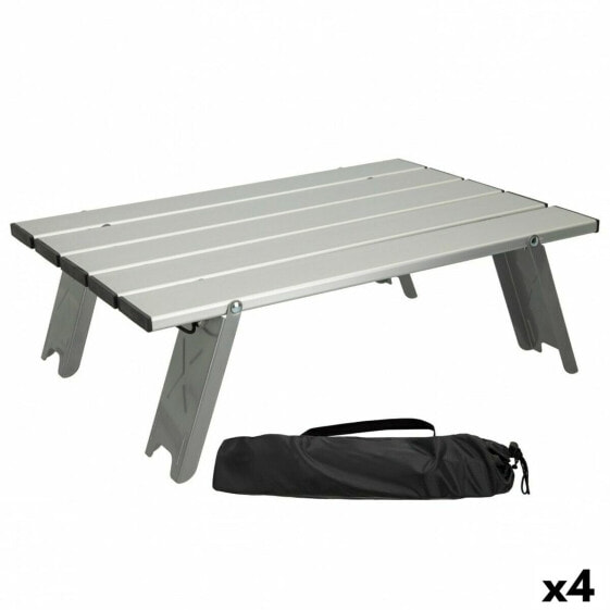 Складной стол AKTIVE Алюминиевый Серебристый 40 x 13 x 28,5 cm (4 шт)