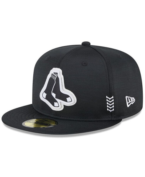 Men's Black Boston Red Sox 2024 Clubhouse 59FIFTY Fitted Hat
