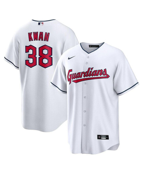 Men's Steven Kwan White Cleveland Guardians Home Replica Jersey