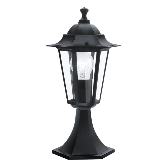 Eglo Leuchten EGLO LATERNA 4 - Outdoor pedestal/post lighting - Black - Glass - IP44 - I - Transparent