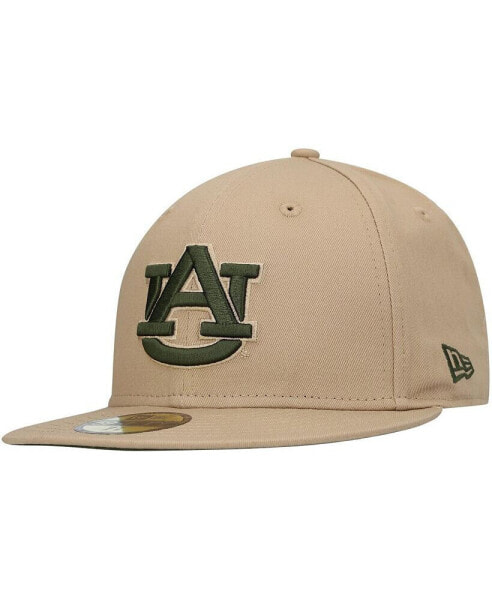 Men's Tan Auburn Tigers Camel & Rifle 59FIFTY Fitted Hat