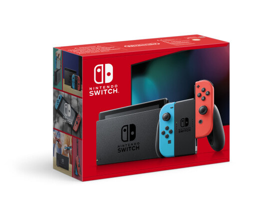 Игровая приставка Nintendo Switch - 768 MHz - 4000 MB - Blue - Grey - Red - Analogue / Digital - D-pad, бренд Nintendo