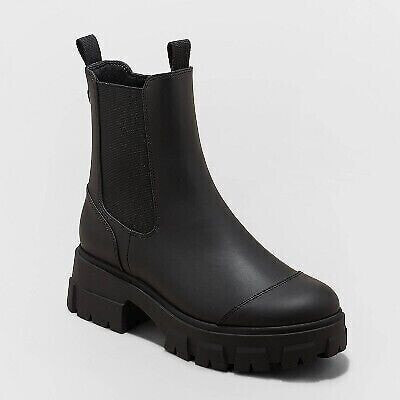 Women's Devan Winter Boots - A New Day Black 6.5