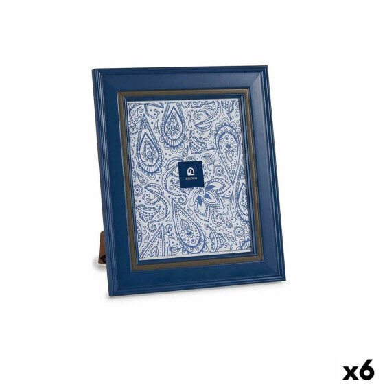 Фото рамка Стеклянный Синий Пластик (6 штук) (2 x 33 x 28 cm)