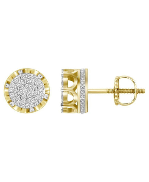 Men's Diamond (1/4 ct. t.w.) Earring Set in 10k Yellow Gold