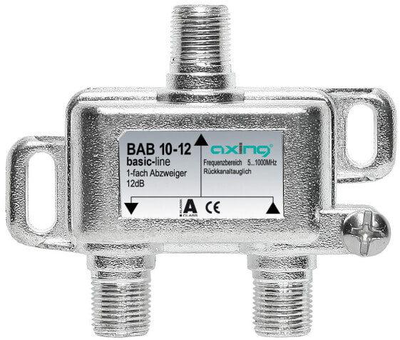 axing BAB 10-08 - Kabelkombinierer - 5 - 1006 MHz - Aluminium - A - 8 dB - F