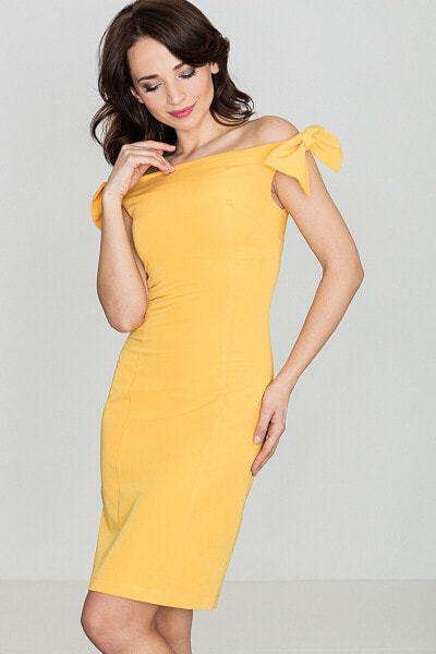 Sukienka K028 Żółty