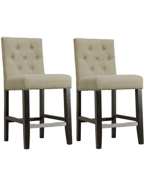 Kimberly Upholstered Bar Stools, Set of 2