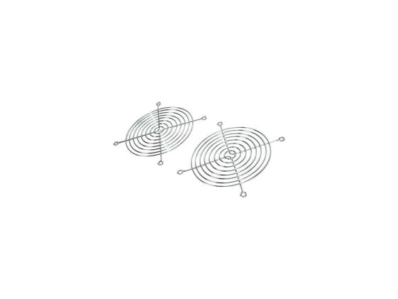 Bgears Fan Grill 120mm steel chrome finished fan grill (2 pieces Pack)