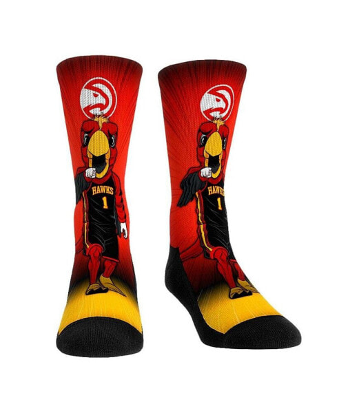 Men's and Women's Socks Atlanta Hawks Mascot Pump Up Crew Socks