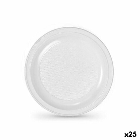 Набор многоразовых тарелок Algon Белый Пластик 22 x 22 x 1,5 cm (24 штук)