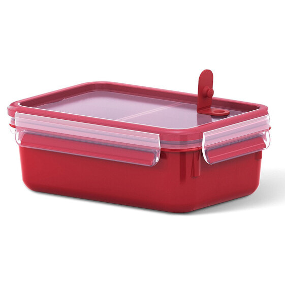 EMSA 517774 - Lunch container - Adult - Red - Transparent - Polypropylene (PP) - Thermoplastic elastomer (TPE) - Monochromatic - Rectangular