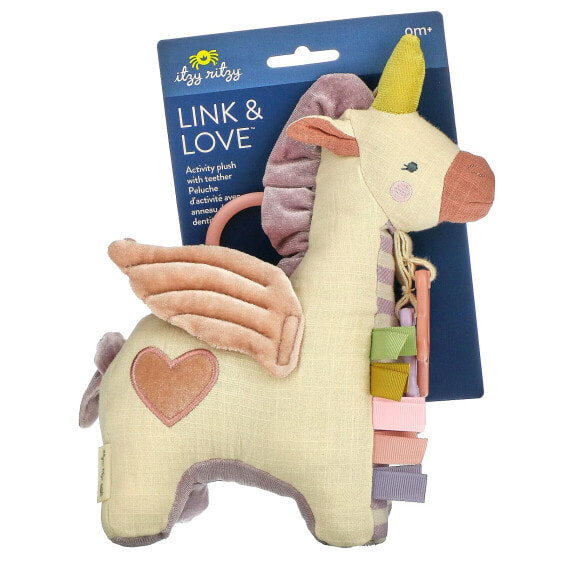 Link & Love, Activity Plush with Teether, 0+ Months, Pegs, 1 Teether