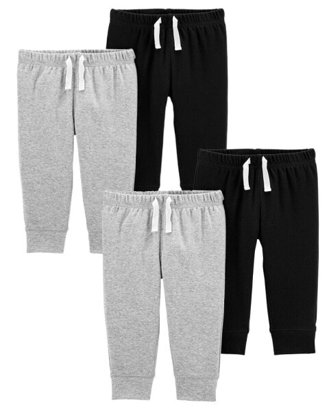 Baby 4-Pack Drawstring Joggers Set NB