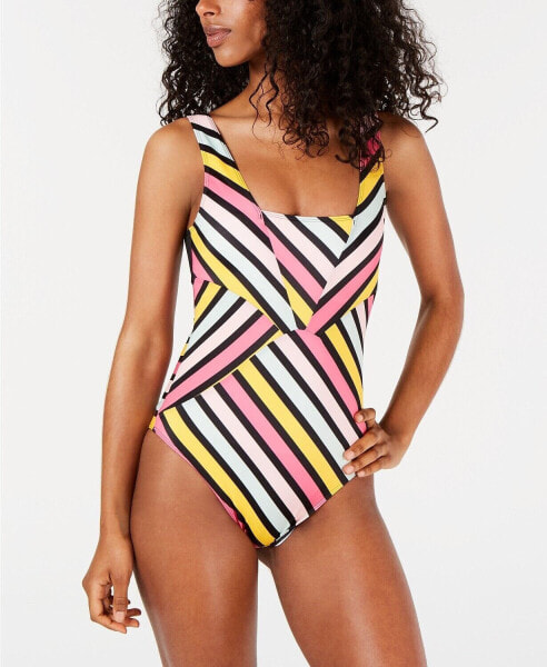 Roxy 259557 Women's Juniors' Printed One-Piece Swimsuit Size S