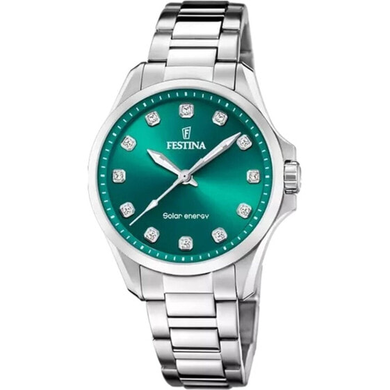 Men's Watch Festina F20654/3 Green Silver
